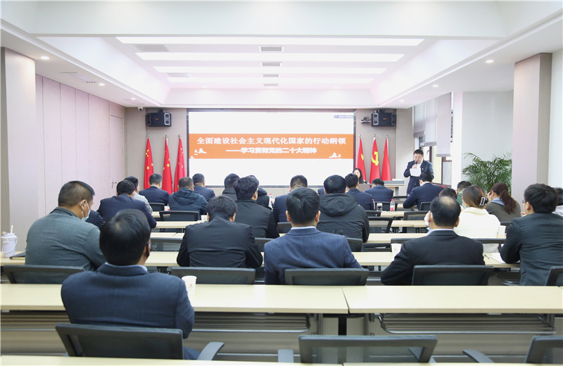 为深刻领会中共二十大召开的重大意义,准确把握中共二十大的精神实质，安徽公司党支部于2022年11月15日召开学习党的二十大报告专题会议，特邀请安徽省委宣讲团副团长肖文婷同志作专题授课