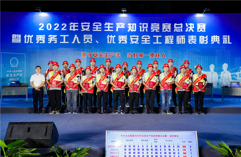 2022年6月30日，中天西北集团举行2022年安全知识竞赛总决赛暨优秀务工人员、优秀安全工程师表彰典礼。